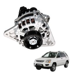Alternador Hyundai Tucson Sonata i30 Elantra Accent e Kia Cerato Saloon Sportage Polia Estriada | Original