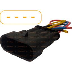 Chicote de Reparo 4 vias – Porta macho – Cabo 15cm