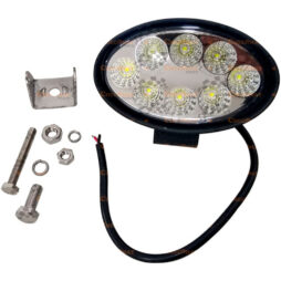 Farol Auxiliar de LED Oval Bivolt 8 Leds