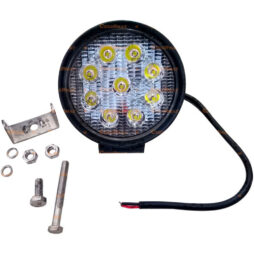 Farol Auxiliar de LED Redondo Bivolt 9 Leds