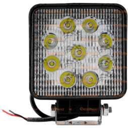 Farol Auxiliar de LED Quadrado Bivolt 9 Leds