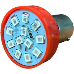 Lâmpada LED Lamp Vermelha BA15S 21