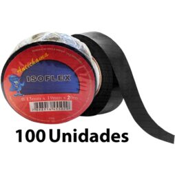 Fita Isolante Anti Chama Isoflex 19mm x 10m 100 Unidades